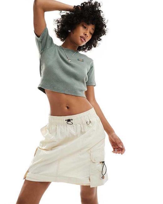 Dickies White Jackson Cargo Skirt