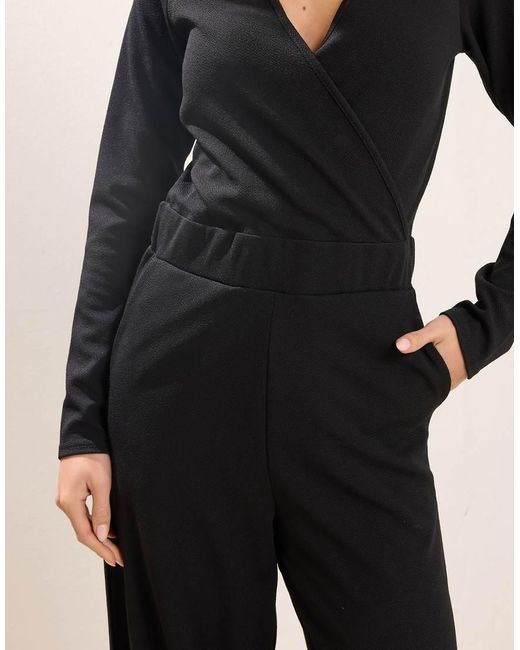 PixieGirl Blue Petite Wide Leg Jumpsuit