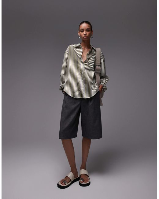 Mango Gray – hemd mit streifen