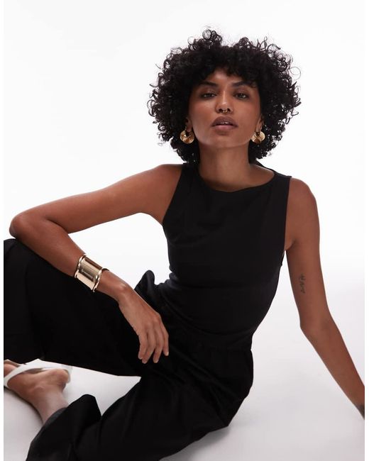 & Other Stories White Sleeveless Wide Leg Jumpsuit