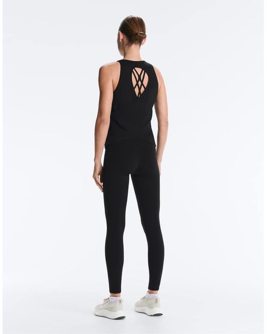 Oysho Black Cross Back Comfortlux T-Shirt