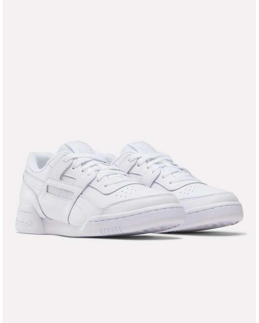 Reebok White Workout Plus Trainers for men