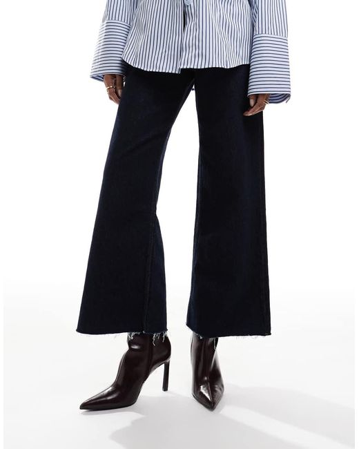 Pull&Bear Blue Pointed Toe Heeled Boot