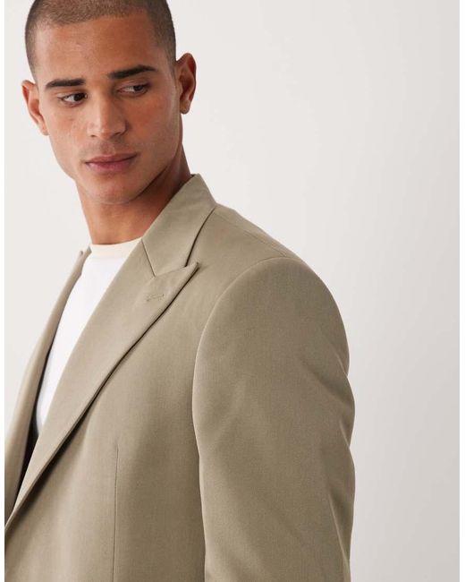 ASOS Natural Regular Suit Jacket for men