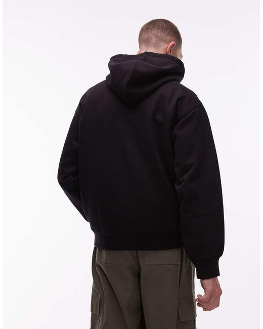 Carhartt Black World Tour Logo Hoodie for men