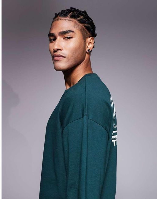 ASOS Multicolor Oversized T-shirt With Sports Graphic for men