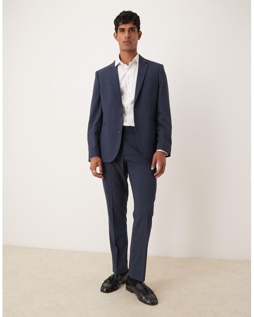 ASOS Blue Slim Suit Jacket for men