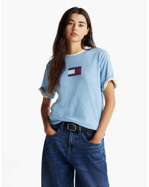 T-shirt décontracté à logo - clair Tommy Hilfiger en coloris Blue