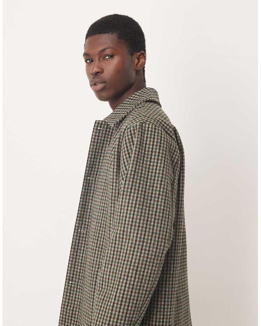 ASOS Natural Mid Length Carcoat for men