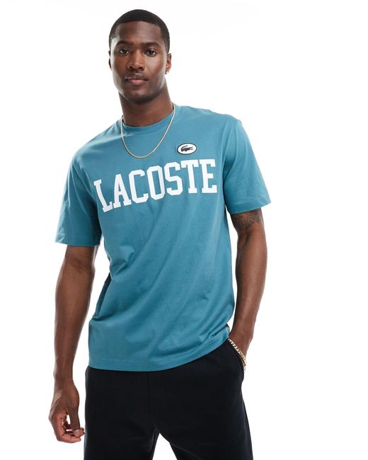Lacoste Blue Branded Front T-shirt for men