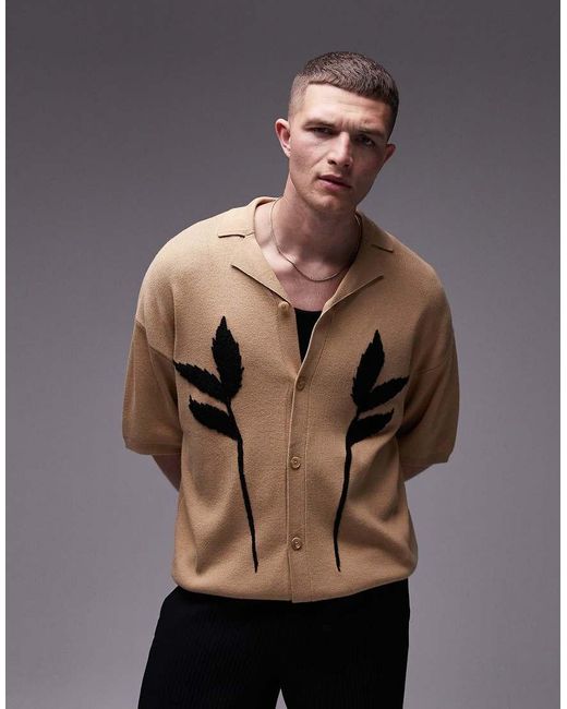 Camicia di Topman in Gray da Uomo
