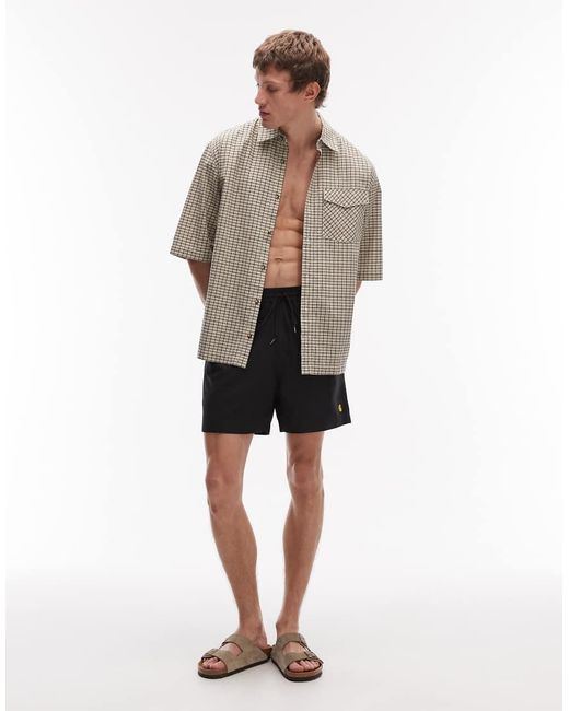 Carhartt Black Chase Swim Trunks for men