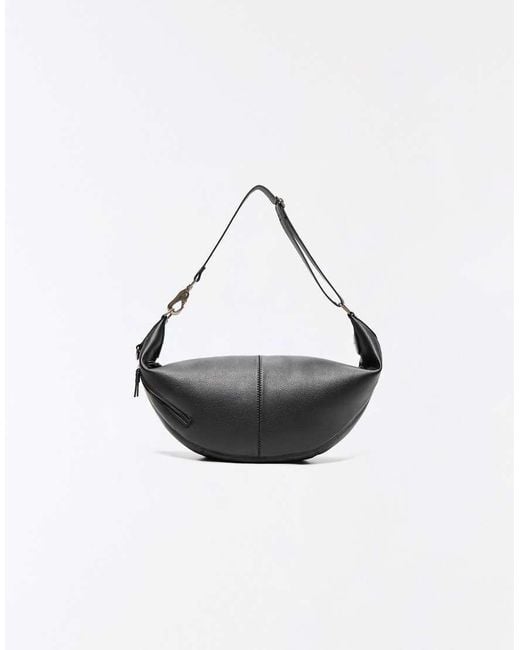 Bershka Gray Crossbody Bag for men