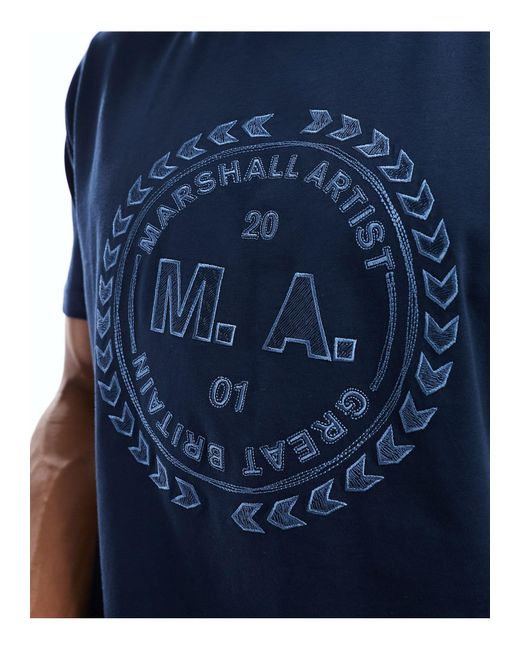Camiseta Marshall Artist de hombre de color Blue
