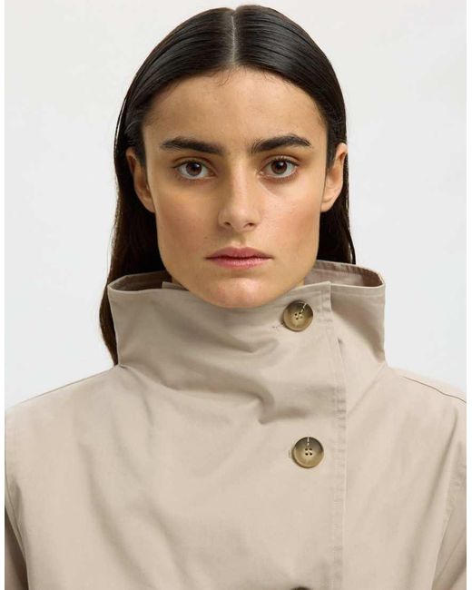 SELECTED Natural Trenchcoat