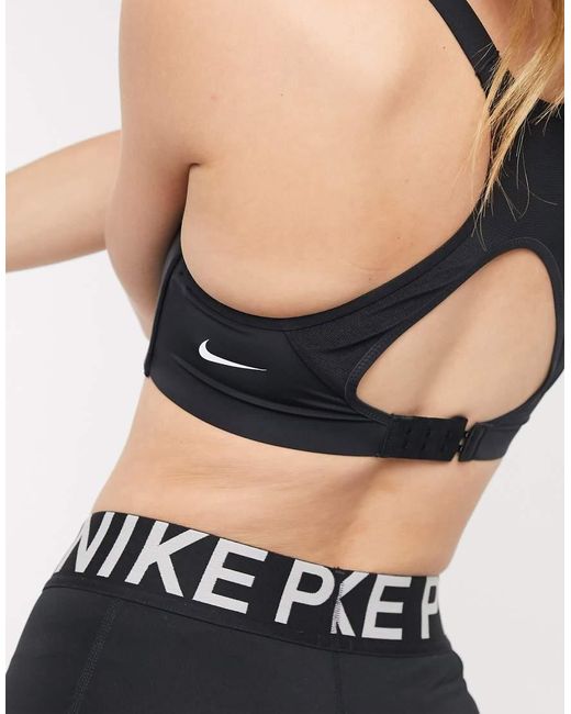 Nike Black Rival High Support Sports Bra