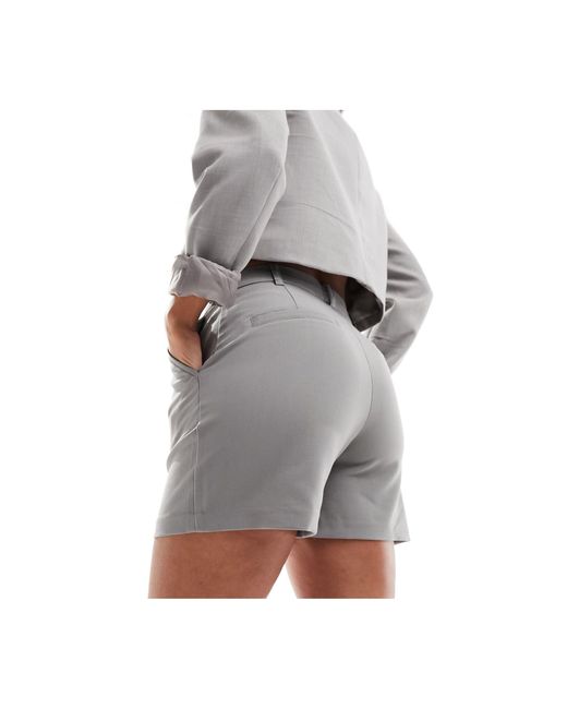 Pimkie Gray High Waisted Tailored Shorts