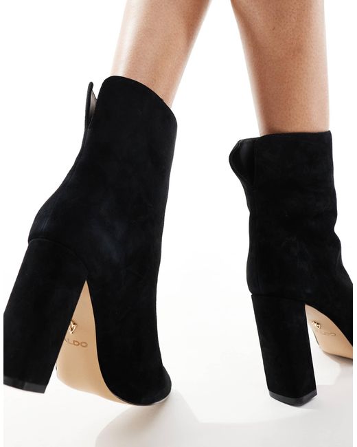 ALDO Black Sushi Heeled Ankle Boots