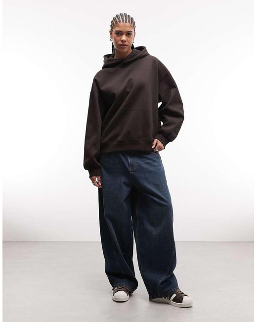 Weekday Black Oversized Heavy Hoodie