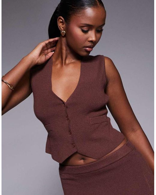 JLUXLABEL Purple Cassidy Knitted Crop Top And Maxi Skirt Set