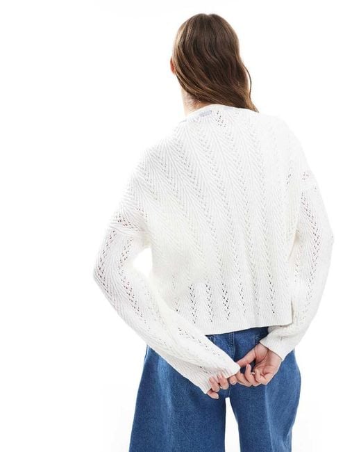 Hollister Ruimvallend Open Vest in het Blue