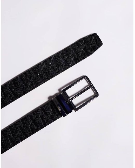 Cintura Nera E Argento Con Logo di ARMANI EXCHANGE in Gray da Uomo