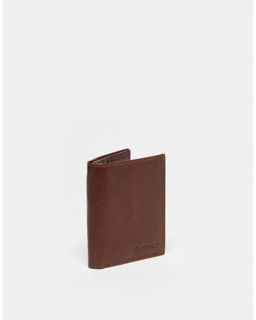 Colwell - portafoglio a libro piccolo marrone di Barbour in Multicolor da Uomo