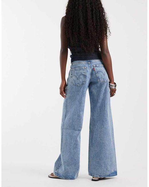 Levi's Blue Middy Wide Leg Jeans