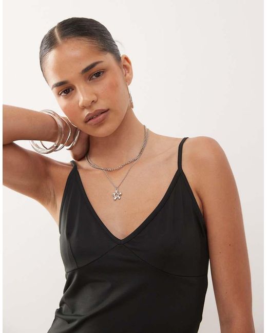 Collusion Black Deep V Cami