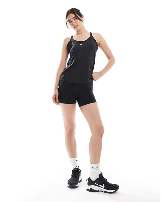 Nike Black Nike One Training Dri-fit Strappy Vest