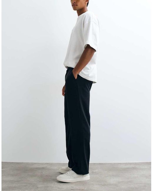 ASOS Black Flexmaxtm Smart Straight Trousers for men