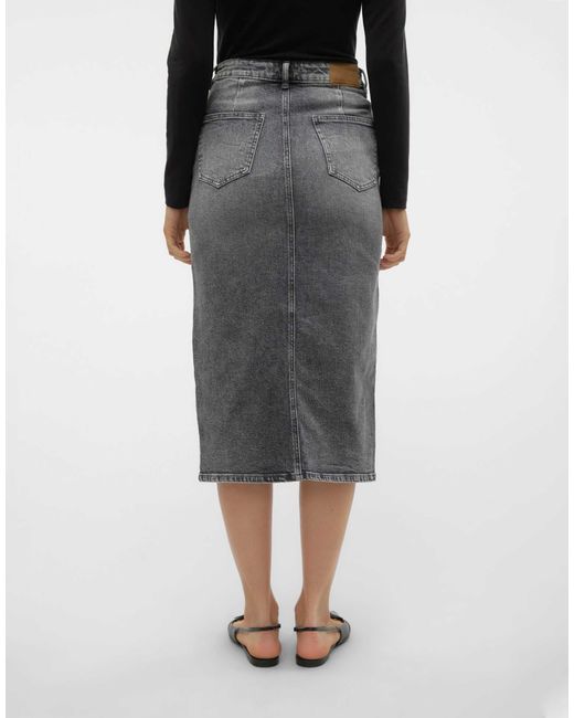 Vero Moda Gray – jeansrock
