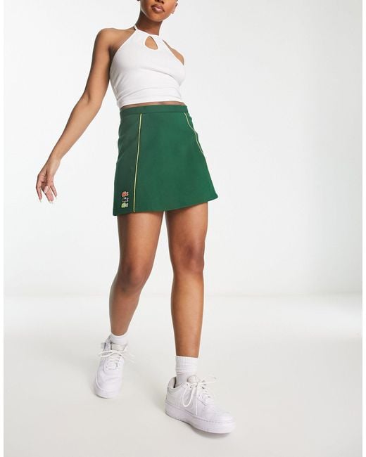 Lacoste Tennis Skirt in Green | Lyst Australia