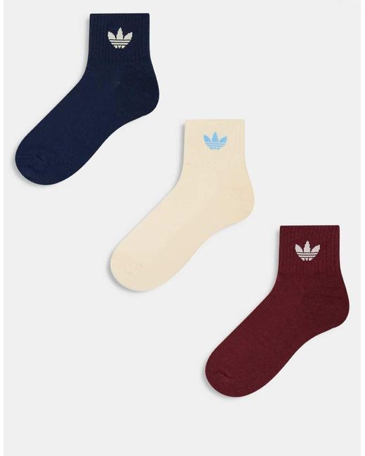 Adidas Originals Blue Ankle Socks for men