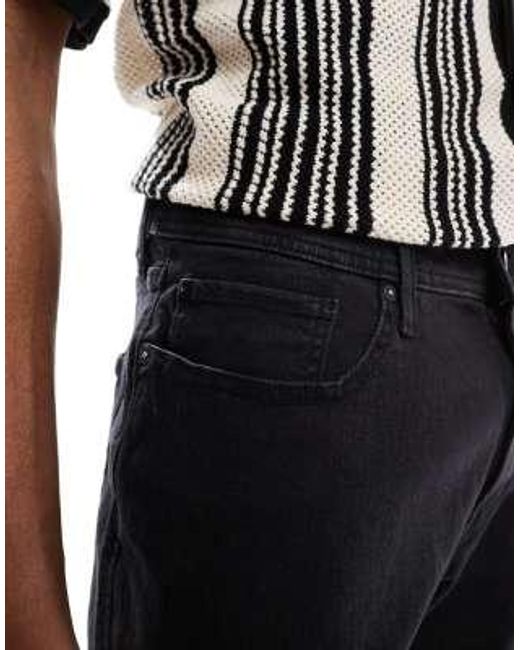 Short en jean à revers - denim JJ Rebel pour homme en coloris Black