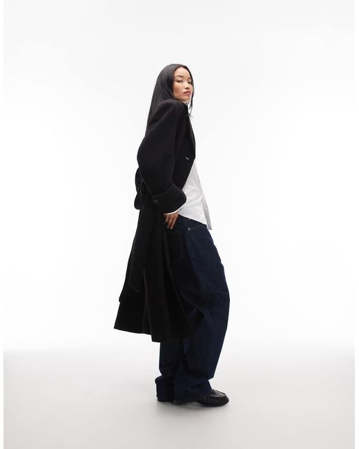 & Other Stories White Belted Wool Maxi Coat