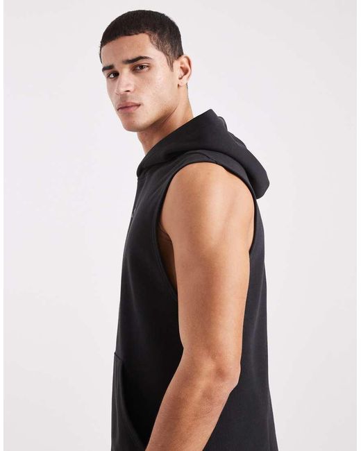 Adidas Originals Black Power Workout Hooded Tank for men