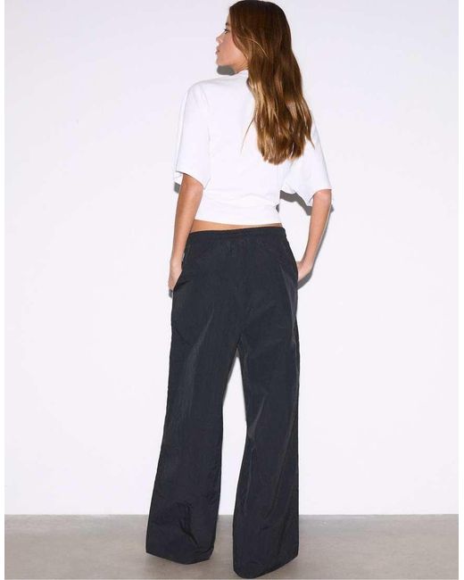 Stradivarius White Technical Trousers