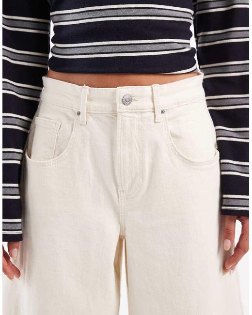 ONLY White Tamy Barrel Jeans