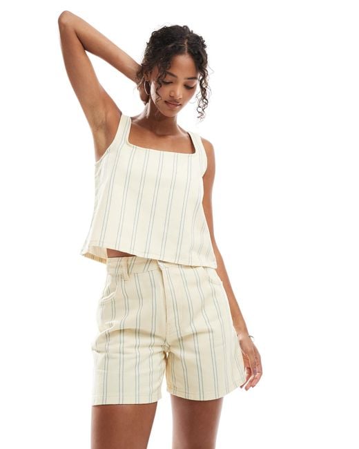 ASOS Natural Dad Short