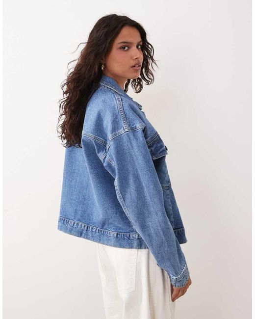 Pieces Blue Denim Jacket
