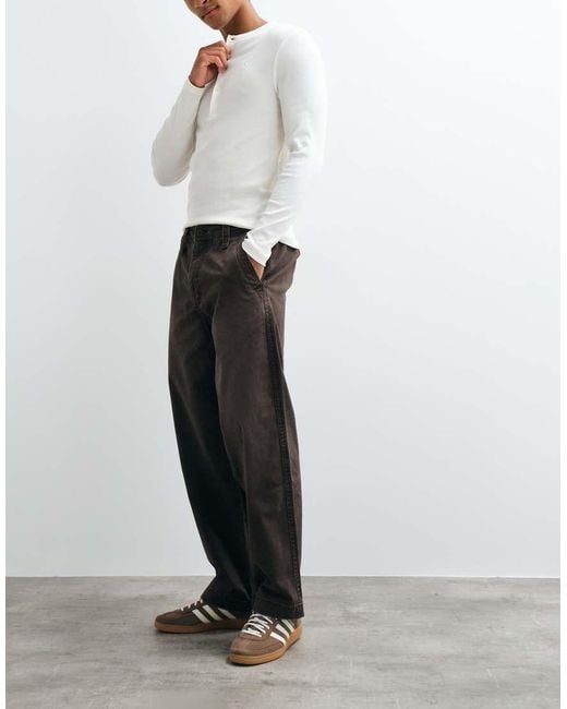 Hollister White Holister Y2k baggy Pants for men