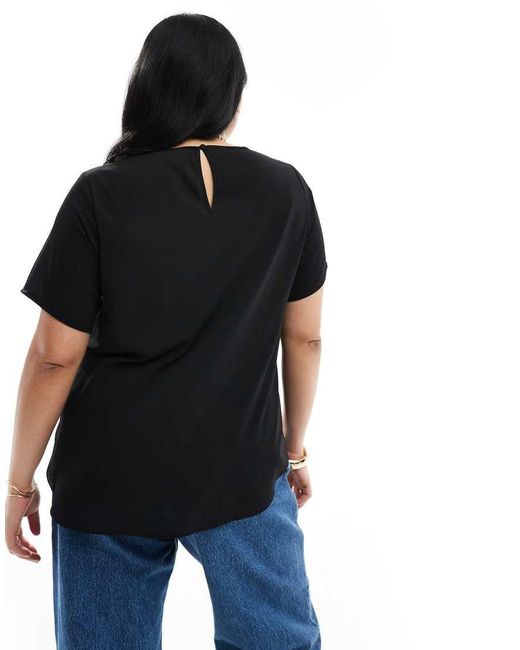 ONLY Black Short Sleeve Blouse