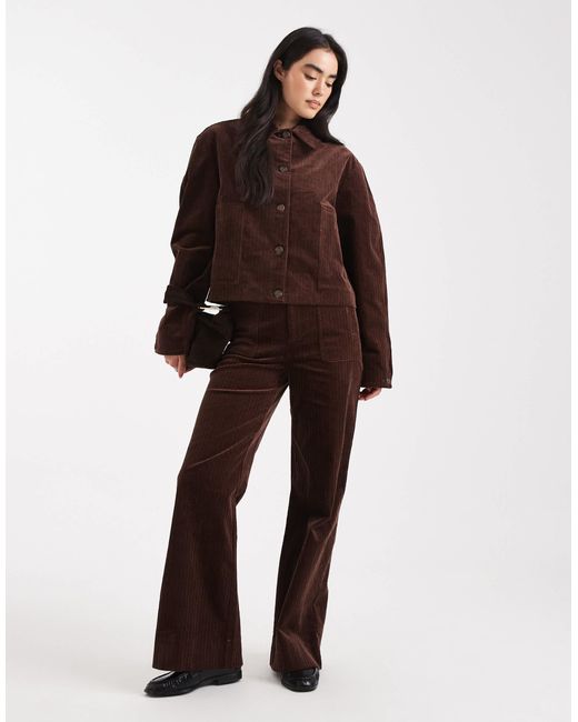 ASOS Brown Cord Jacket Co-Ord