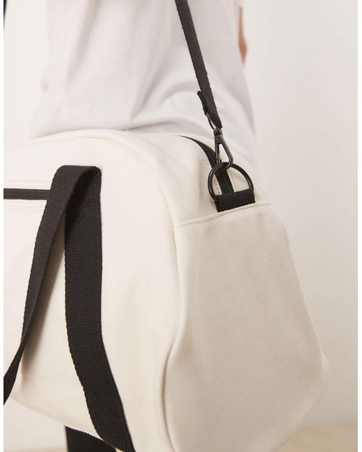 ASOS – reisetasche aus canvas in Natural für Herren