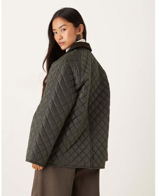 Gina Tricot Brown Waxed Effect Short Jacket