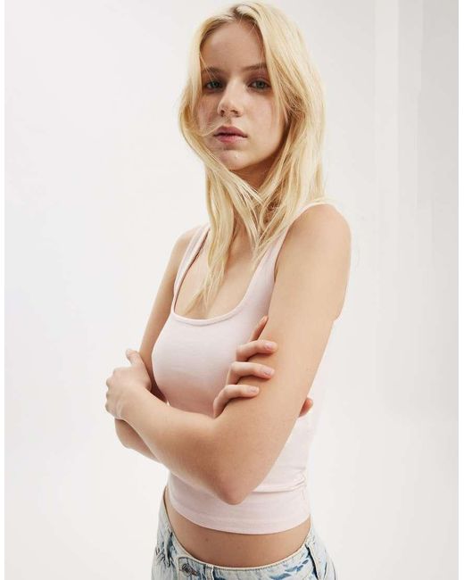 Cotton On White All Day Square Neck Tank