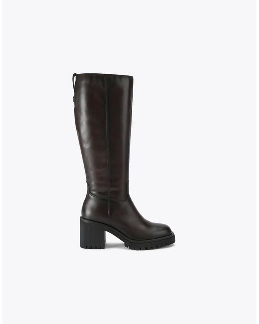 Carvela Kurt Geiger Black Mega Knee High Ankle Boots