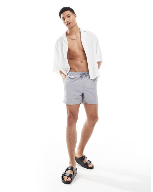 Brave Soul White Swim Shorts for men
