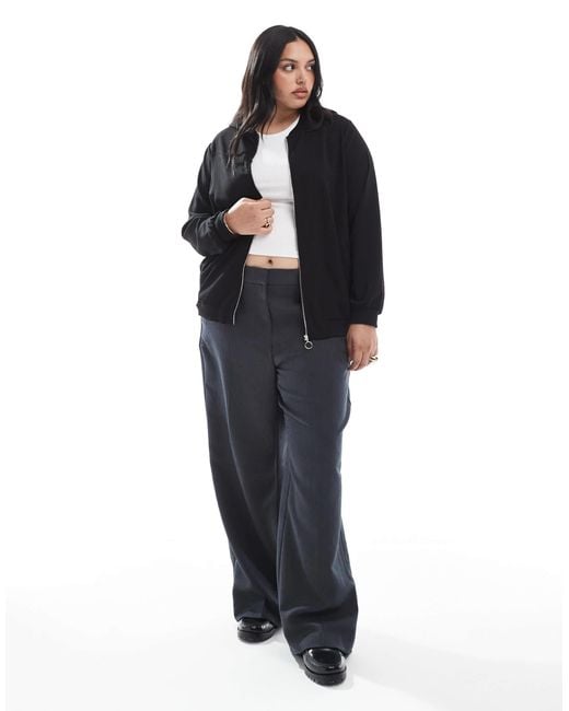 Vero Moda Black Oversized Bomber Jacket
